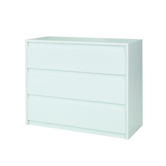 Set camera VERONA: Letto 180 cm, comò 3 cassetti, comodini, armadio 4 porte, bianco lucido