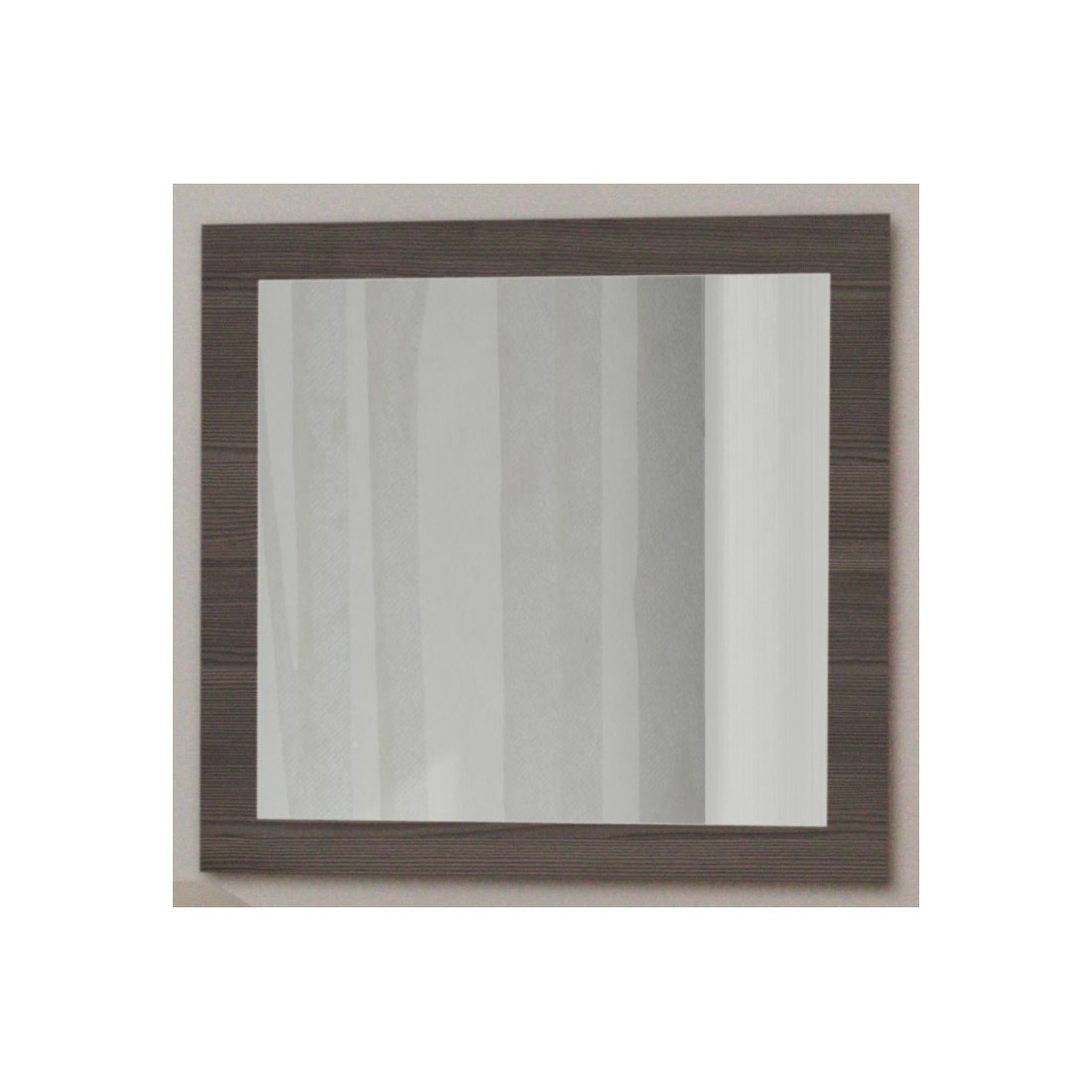 Lot de 3 miroirs 60x60x2 cm - Collection AUGUSTA - Coloris gris Bodega