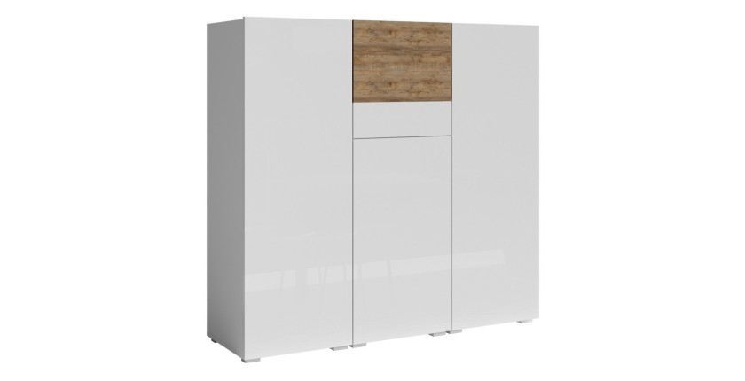 copy of Hoher Buffetschrank in Salbeigrün L120xH140xP40 aus der Kollektion HAVANA. Hochschrank im Designstil mit 4 Türen.