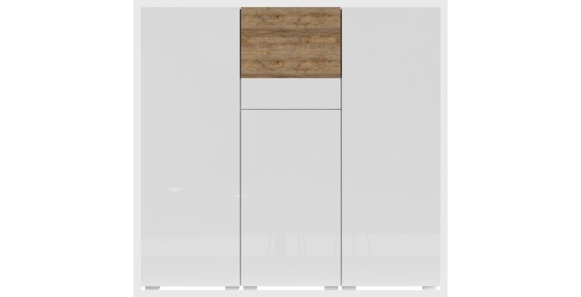 copy of Hoher Buffetschrank in Salbeigrün L120xH140xP40 aus der Kollektion HAVANA. Hochschrank im Designstil mit 4 Türen.