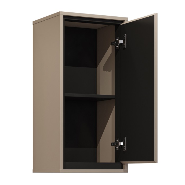Meubel hangend badkamer collectie GOBI kleur bruin.
