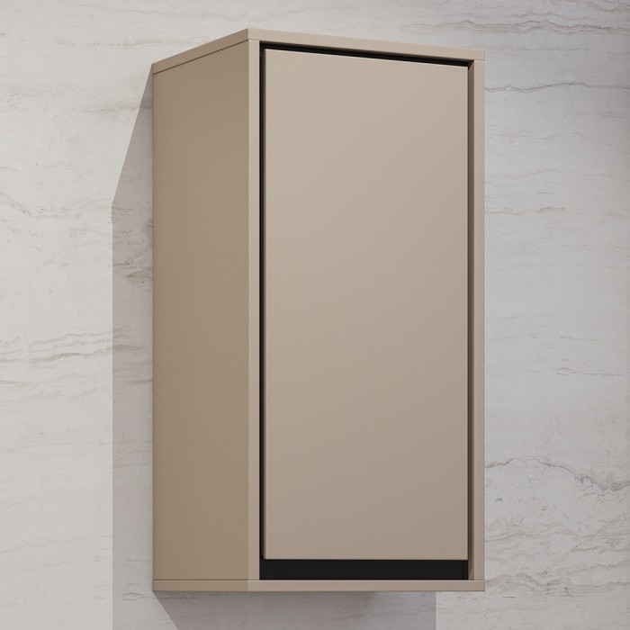 Meubel hangend badkamer collectie GOBI kleur bruin.