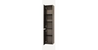 Colonne suspendue de salle de bain collection GOBI coloris marron.