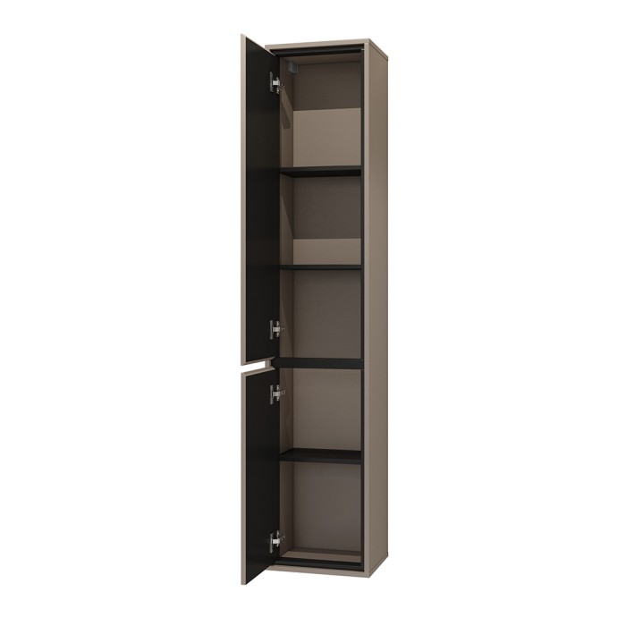 Zwevende badkamerkolom uit de GOBI collectie, kleur bruin.