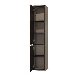 Colonne suspendue de salle de bain collection GOBI coloris marron.
