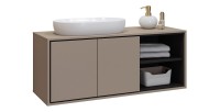 Unterschrank für das Badezimmer 120 cm GOBI in Braunfarbe
