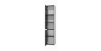 Colonna sospesa da bagno collezione GOBI colore bianco e nero.