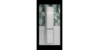 Colonna sospesa da bagno collezione GOBI colore bianco e nero.