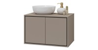 Set aus 3 Badezimmermöbeln der Kollektion GOBI in Braun.