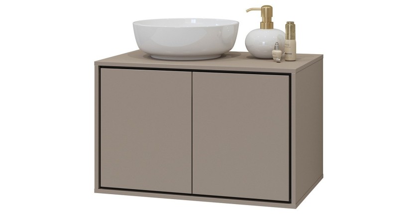 Set aus 3 Badezimmermöbeln der Kollektion GOBI in Braun.