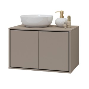 Set aus 3 Badezimmermöbeln der Kollektion GOBI in Braun.