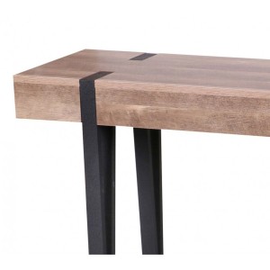 Console LOVY - Hout met Zwarte Metalen Poten