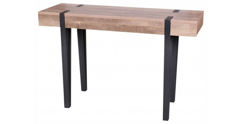 Console LOVY - Hout met Zwarte Metalen Poten