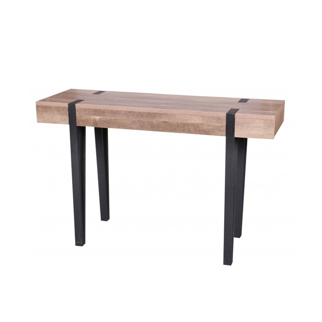 Console LOVY - Hout met Zwarte Metalen Poten