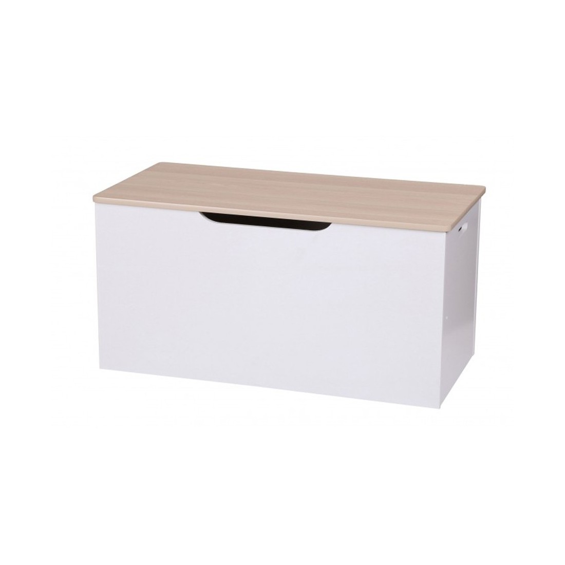 Coffre à Jouets PARADISE – Blanc et Chêne