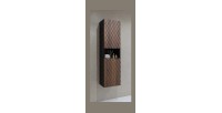 Colonna per il bagno collezione KING - Rovere scuro e nero