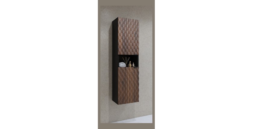 Colonna per il bagno collezione KING - Rovere scuro e nero