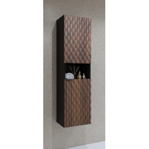 Colonna per il bagno collezione KING - Rovere scuro e nero