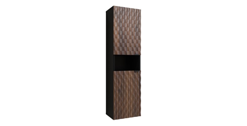 Colonna per il bagno collezione KING - Rovere scuro e nero
