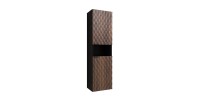 Colonna per il bagno collezione KING - Rovere scuro e nero