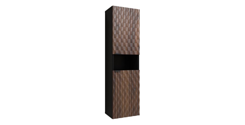Colonna per il bagno collezione KING - Rovere scuro e nero