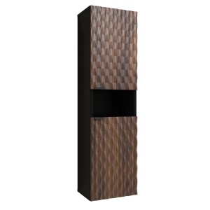 Colonna per il bagno collezione KING - Rovere scuro e nero