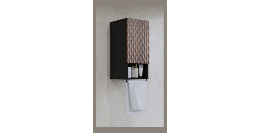 Mobile da bagno collezione KING – Rovere scuro e nero