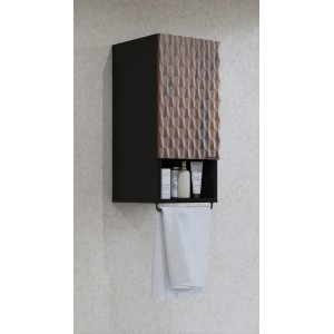 Mobile da bagno collezione KING – Rovere scuro e nero