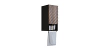 Mobile da bagno collezione KING – Rovere scuro e nero