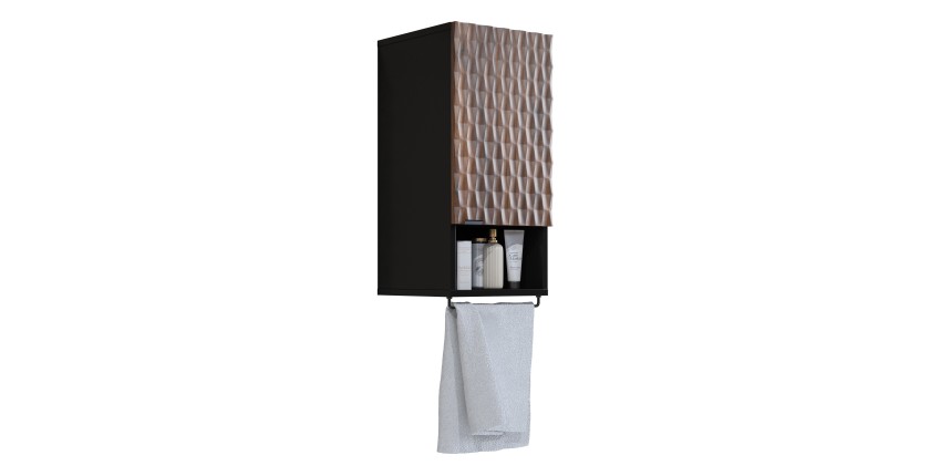 Mobile da bagno collezione KING – Rovere scuro e nero