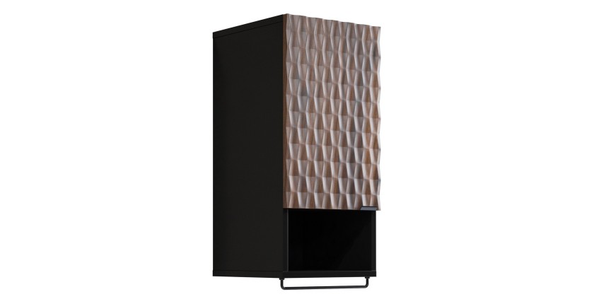 Mobile da bagno collezione KING – Rovere scuro e nero