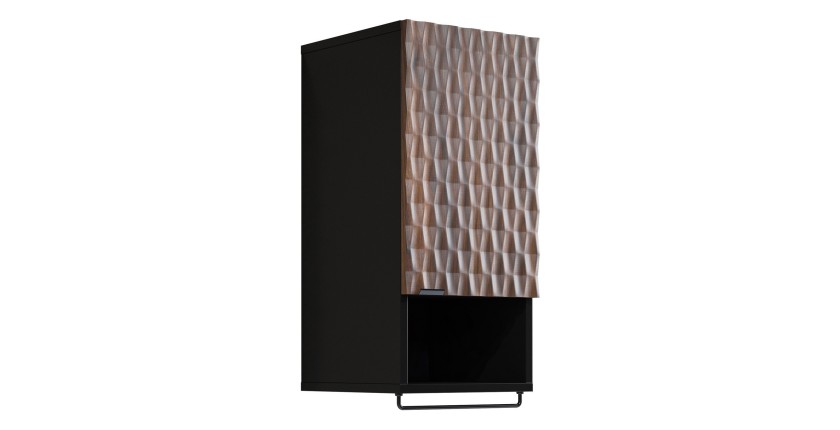 Mobile da bagno collezione KING – Rovere scuro e nero
