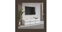 Mobile TV 180cm colori bianco e nero collezione HAVANA. Mobile design con 3 porte e 3 cassetti.