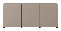 Buffet in Beige und Schwarz, 180 cm, Kollektion HAVANA. Sideboard im Design mit 3 Türen und 3 Schubladen.