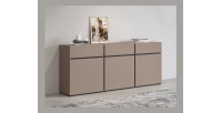 Buffet in Beige und Schwarz, 180 cm, Kollektion HAVANA. Sideboard im Design mit 3 Türen und 3 Schubladen.