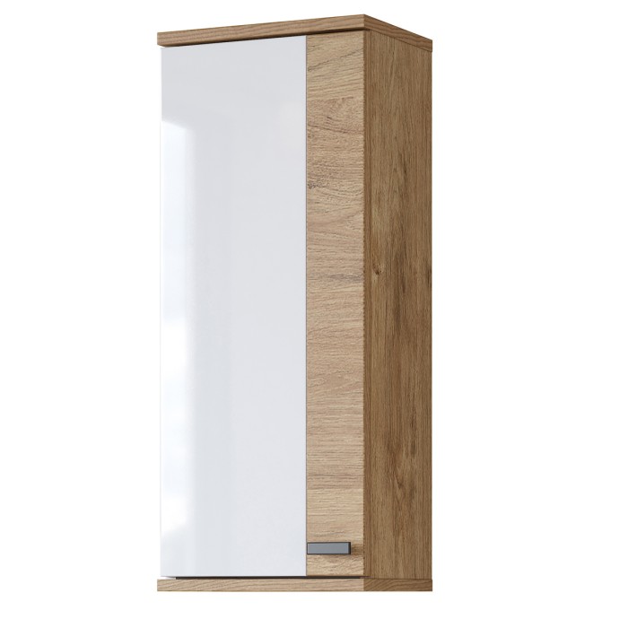 Conjunto de 5 muebles de baño BALEA en color roble y blanco