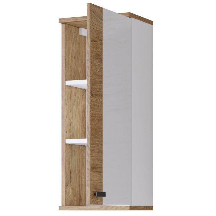 Conjunto de 5 muebles de baño BALEA en color roble y blanco