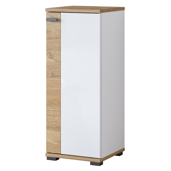 Conjunto de 5 muebles de baño BALEA en color roble y blanco