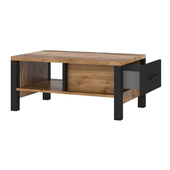 Salontafel design DARWIN – Spar en zwart