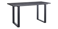 Hoge eettafel EDWAR lengte 180cm in donkerbruin decor, ideaal voor een gezellige eetkamer