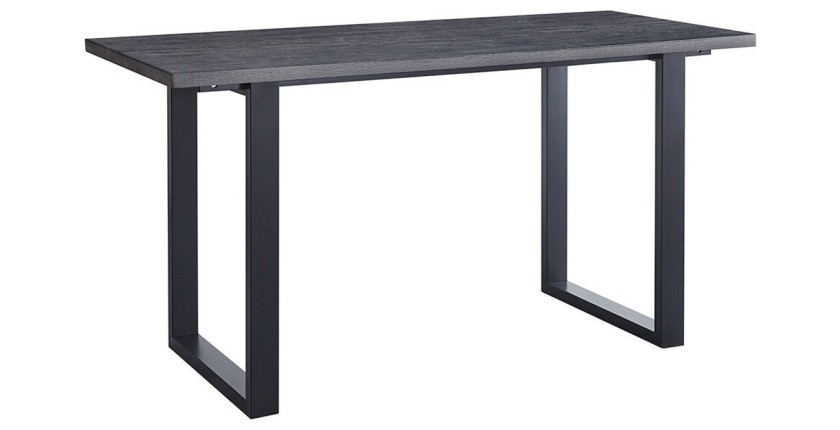 Hoge eettafel EDWAR lengte 180cm in donkerbruin decor, ideaal voor een gezellige eetkamer