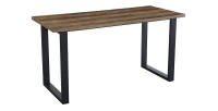 Hoge eettafel EDWAR lengte 180cm in mangodecor, ideaal voor een gezellige eetkamer.