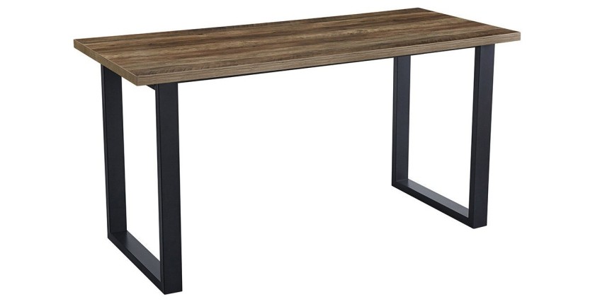 Hoge eettafel EDWAR lengte 180cm in mangodecor, ideaal voor een gezellige eetkamer.