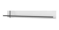 Wandplank 180cm in wit en zwart. Collectie HAVANA.