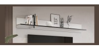Étagère murale 180cm coloris blanc et noir. Collection HAVANA.