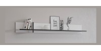 Wandplank 180cm in wit en zwart. Collectie HAVANA.