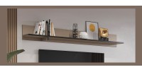Étagère murale 180cm coloris beige et noir. Collection HAVANA.