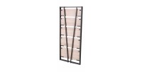 Étagères - Présentoir pliable sur 5 niveaux collection DARYL – Style industriel, coloris chêne et noir