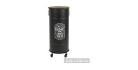 Bar mobile collezione OLD GLORY stile industriale - Diametro 40cm, Altezza 85cm