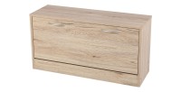 Schoenenkast met 1 deur - 80x27xH42 cm, sonoma eikenkleur - Collectie SONORIA